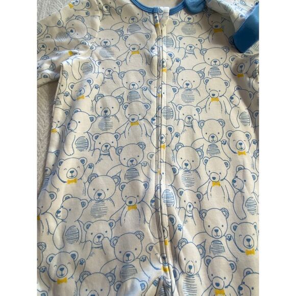 LITTLE ME BOYS 6M Onsie with matching hat - Picture 3 of 4